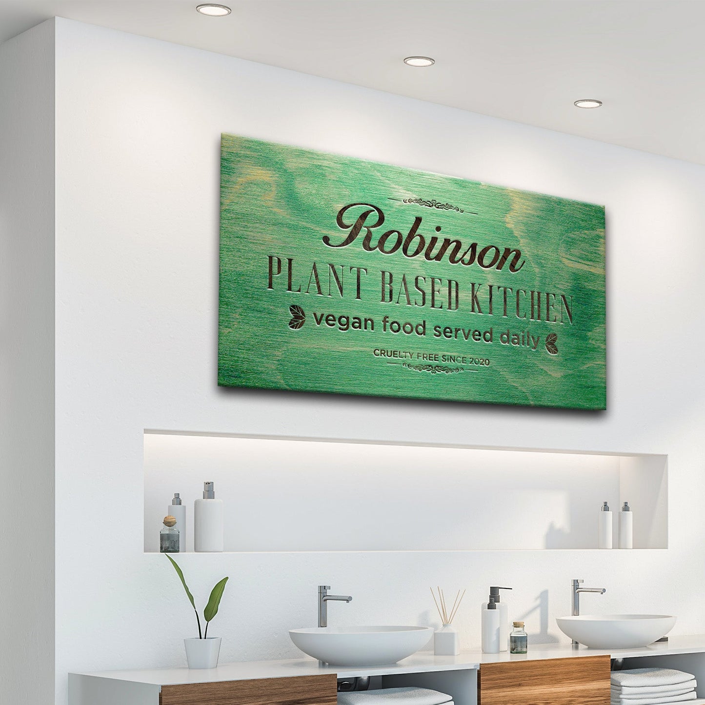 Plant Based Kitchen Sign