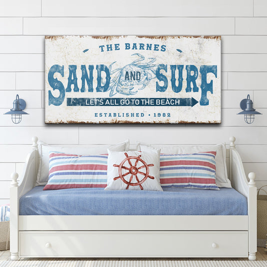 Sand And Surf Sign