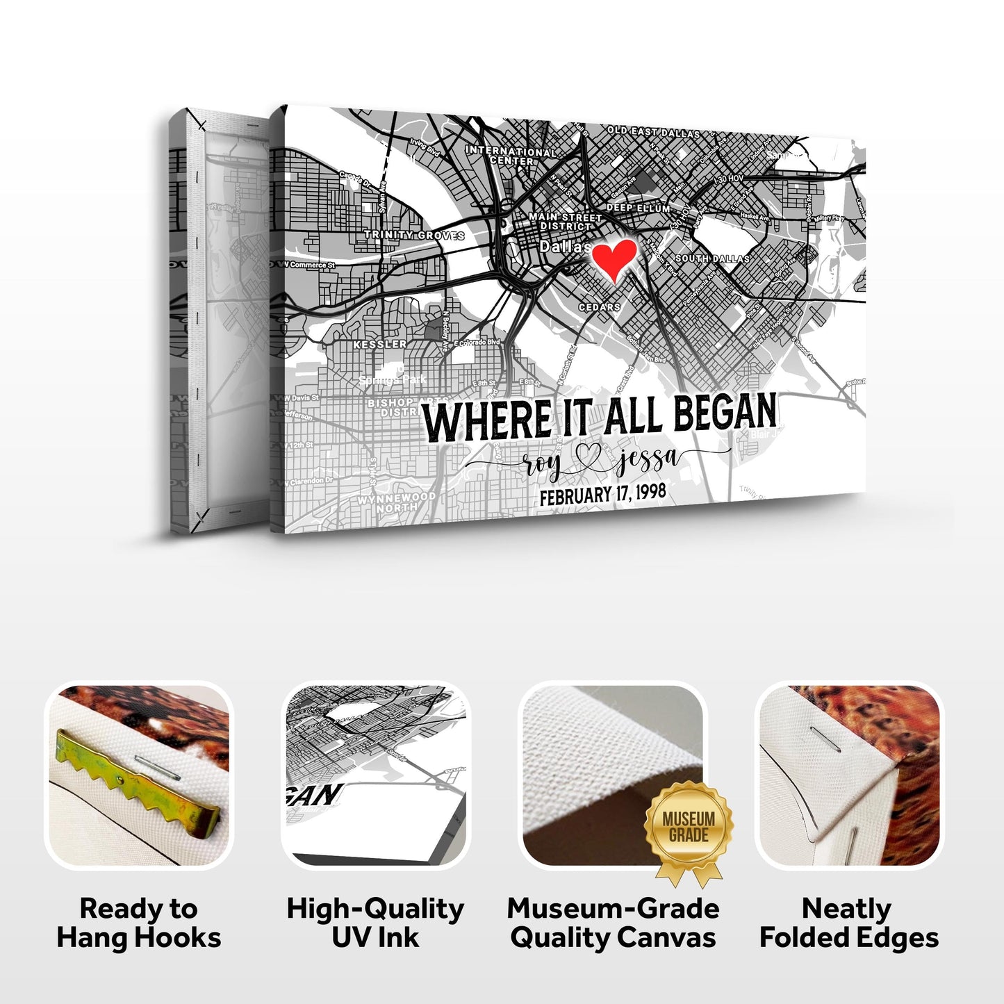 Couple Street Map Sign