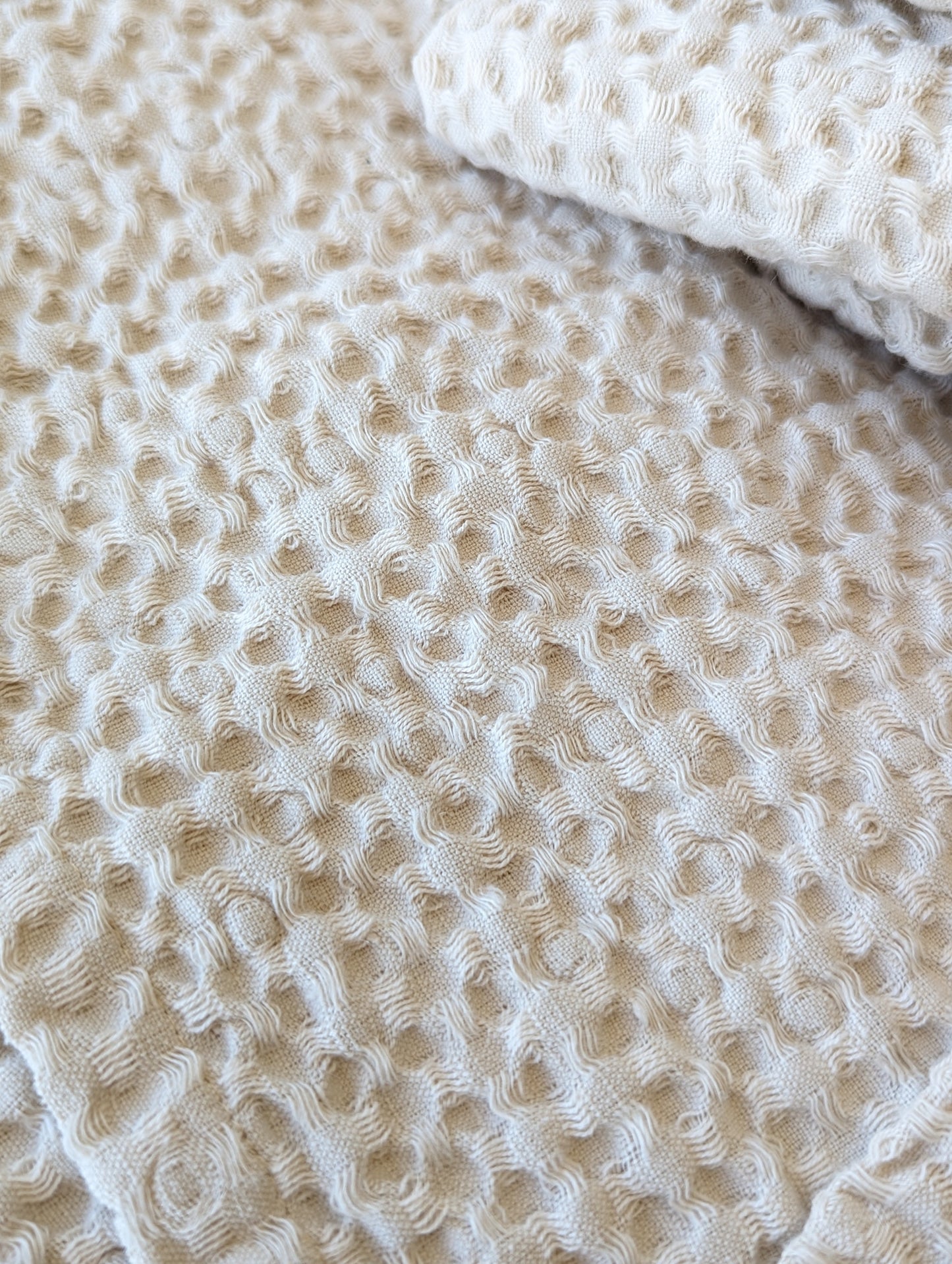 Linen Waffle Blanket