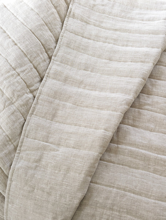 Linen Channel Quilt & Shams