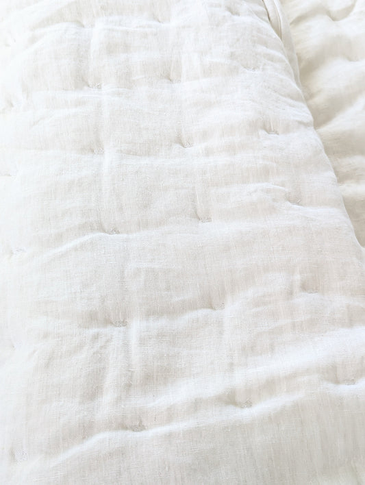 Linen Pin Stitch Quilt & Shams