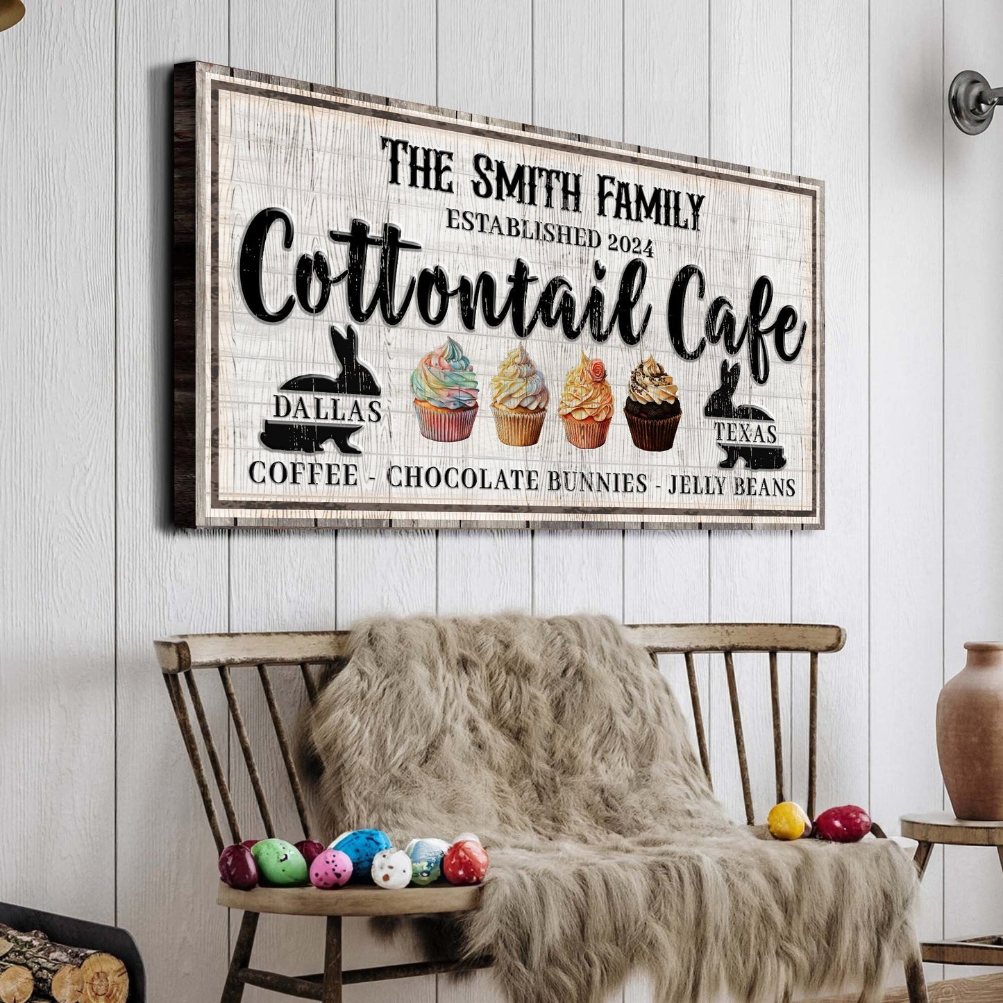 Personalized Easter Bunny Sign II