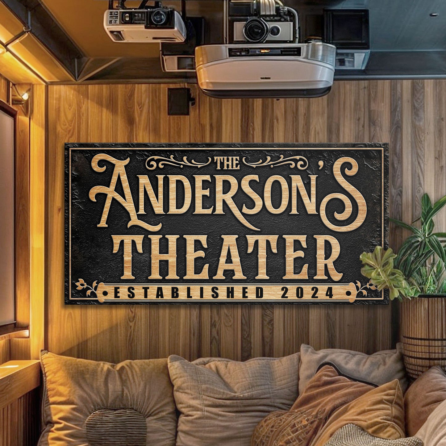 Personalized Theater Sign