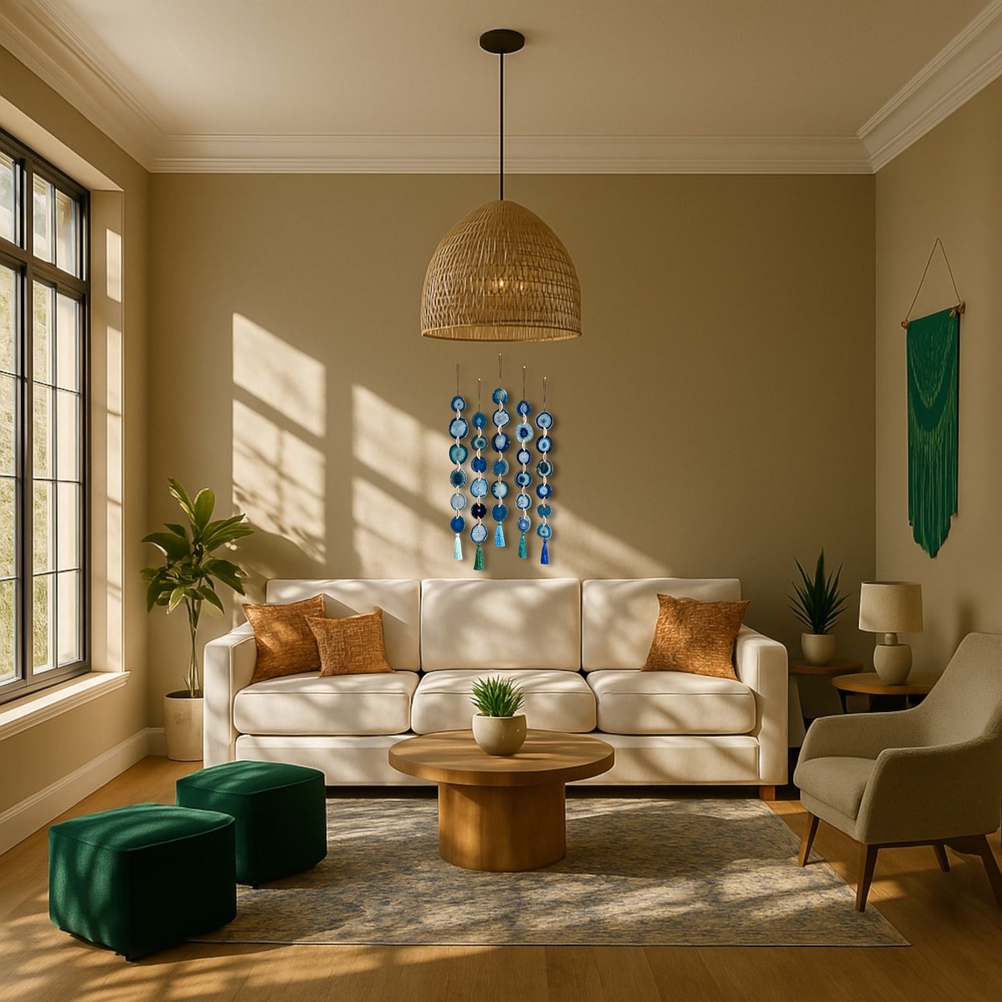 Ocean Agate Wall Hanging