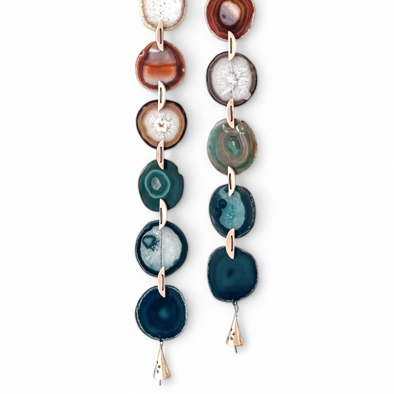 Natural Agate x Bell Garland Wall Hanging