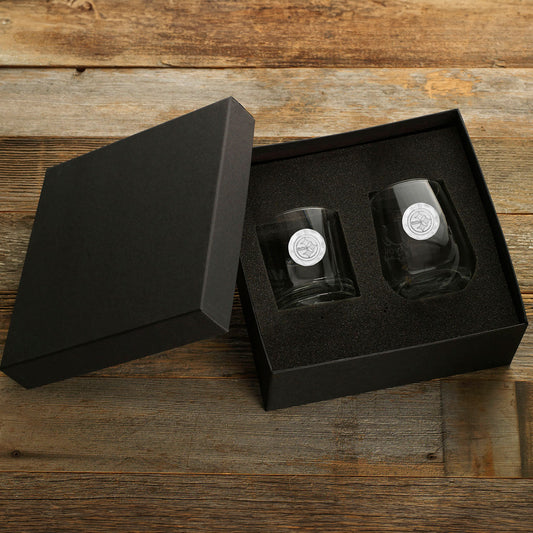 Pittsburgh Steelers 2-Piece Rocks and Wine Glass Set