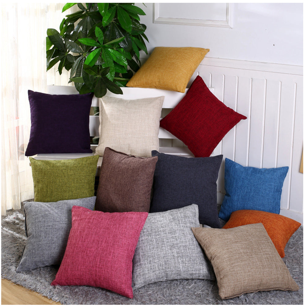 20"x20" Textured Solid Color Throw Pillow | 12 Bold & Neutral Shade, FULL throw pillow with insert