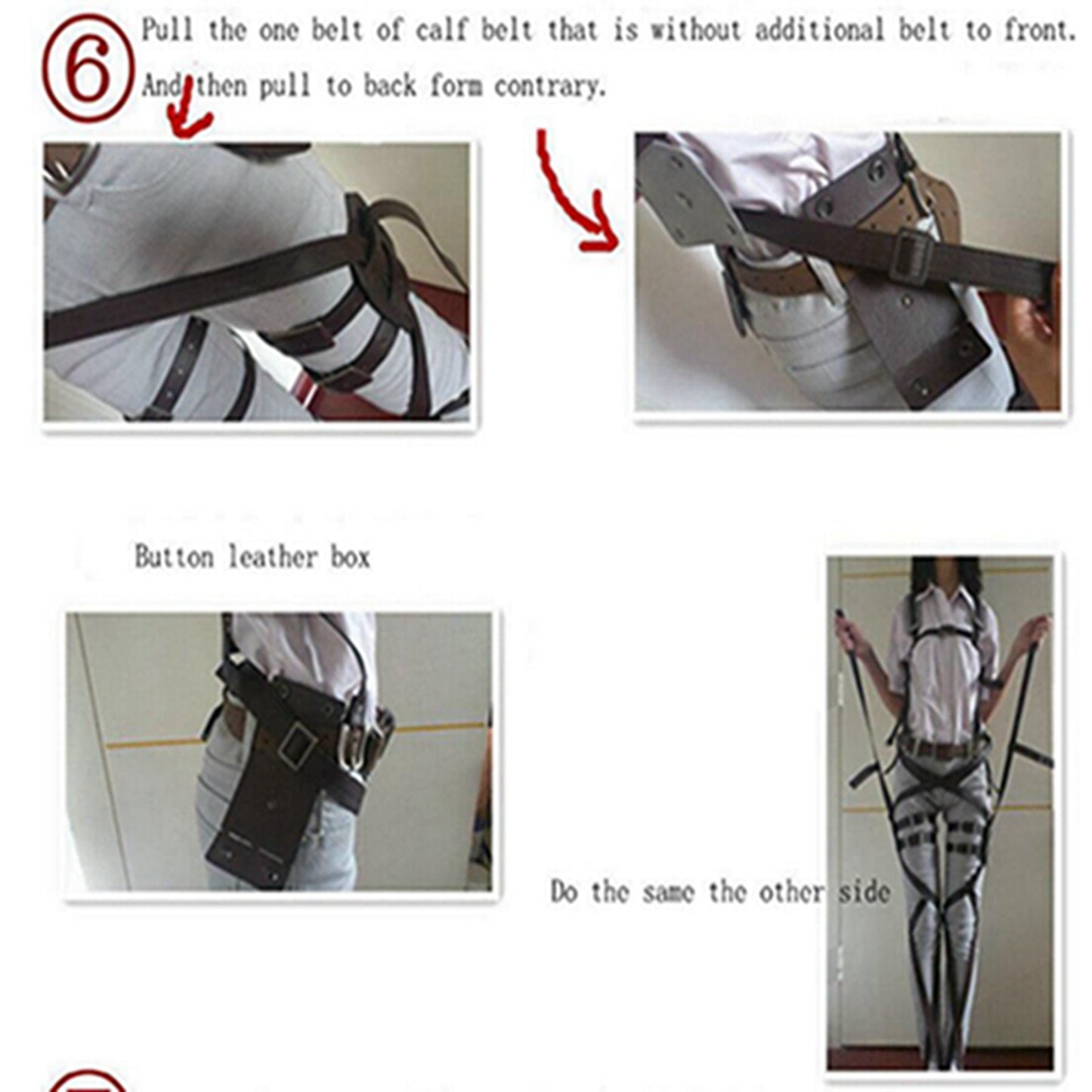 Attack on titan cosplay costume shingeki no kyojin recon corps mikasa ackerman harness belt hook