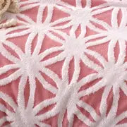 Sherpa & Milk Velvet Blanket, Pink for Office & Living Room