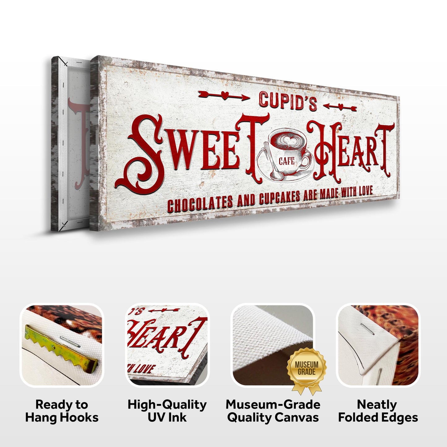 Rustic Cupid's Sweetheart Vintage Sign