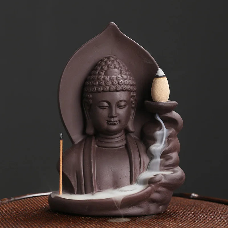 Serene Buddha Backflow Incense Burner