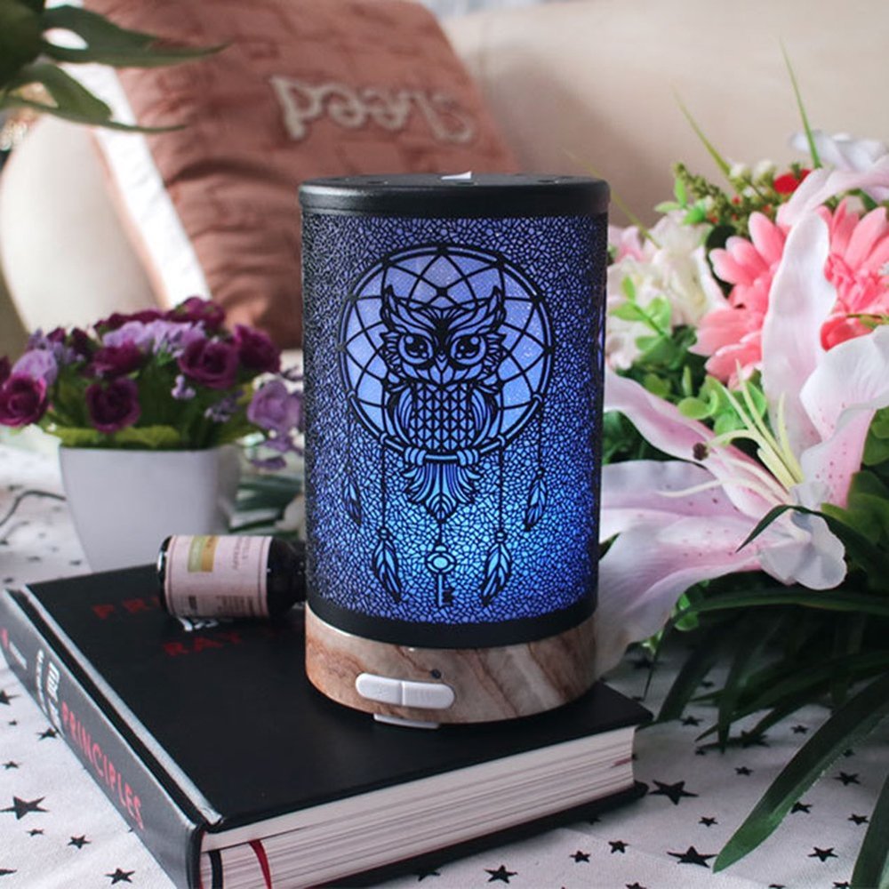 Vintage Metal Ultrasonic 100ml Essential Oil Aroma Diffuser