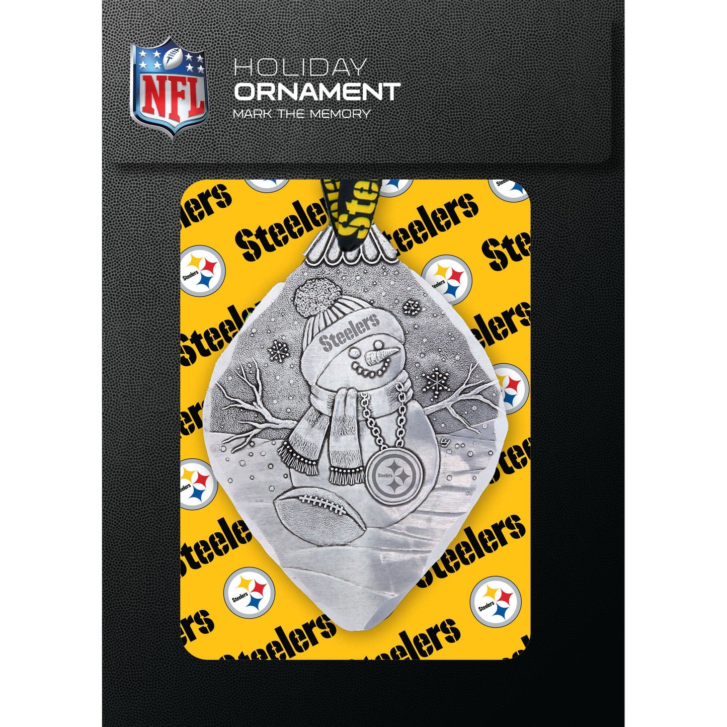 Pittsburgh Steelers Superfan Snowman Ornament