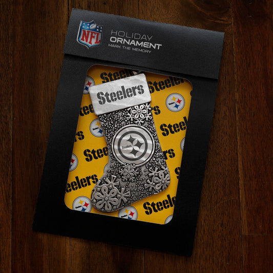 Pittsburgh Steelers Snowflake Stocking Ornament