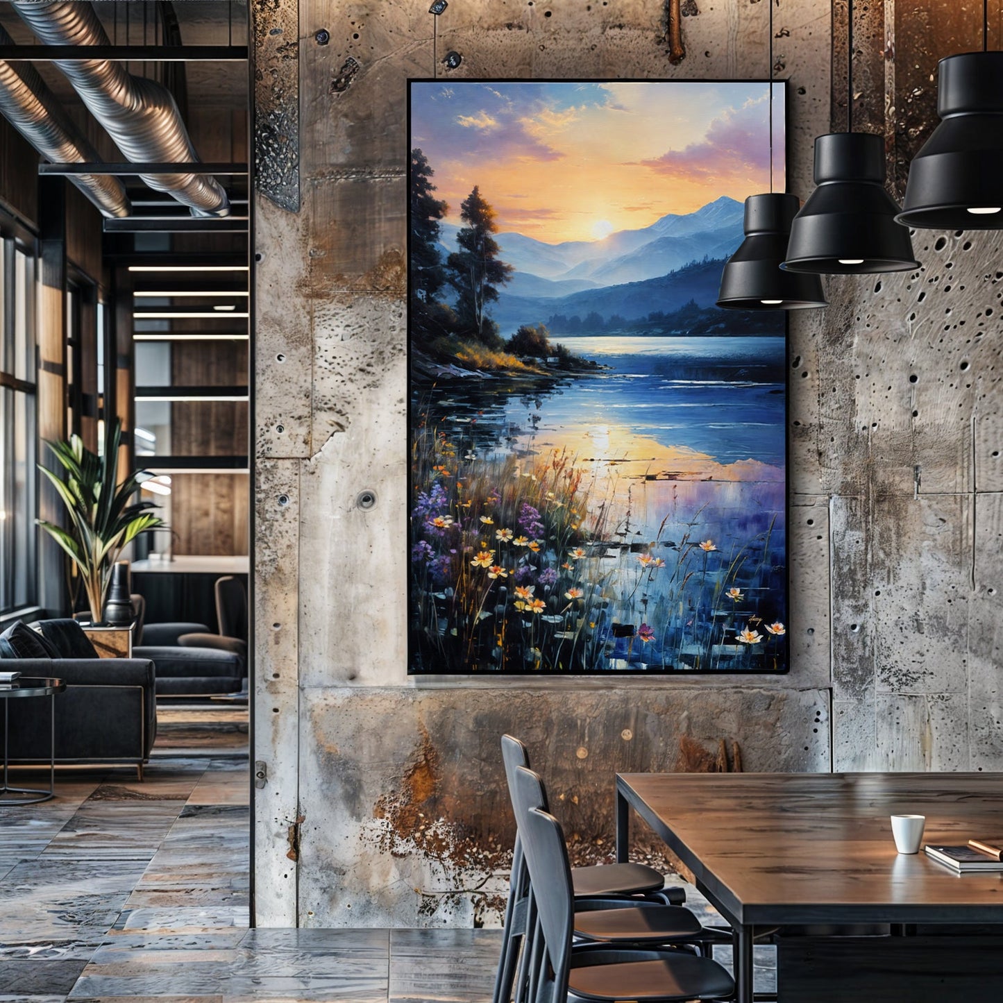 Canvas Print: "Sunset Journey"