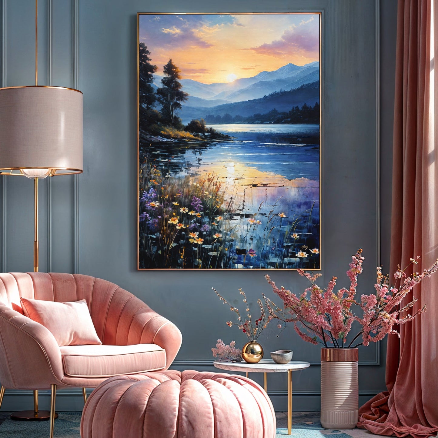 Canvas Print: "Sunset Journey"