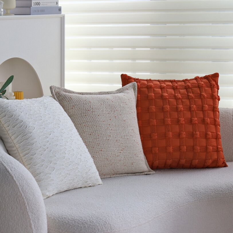 Pack of 2 18"x18" Luxurious Textured Decorative Throw Pillow Set optional of inserts