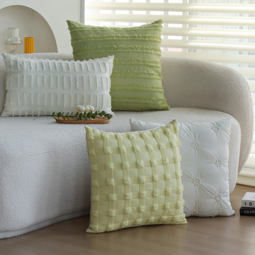 Pack of 2 18"x18" Luxurious Textured Decorative Throw Pillow Set optional of inserts