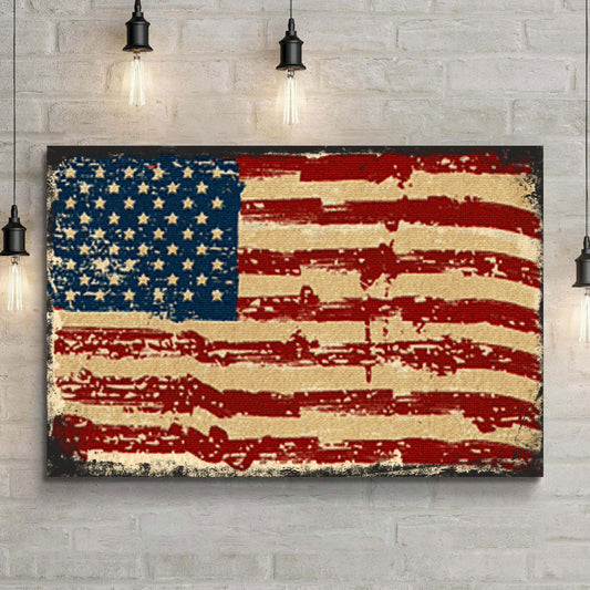 American Flag Canvas Wall Art