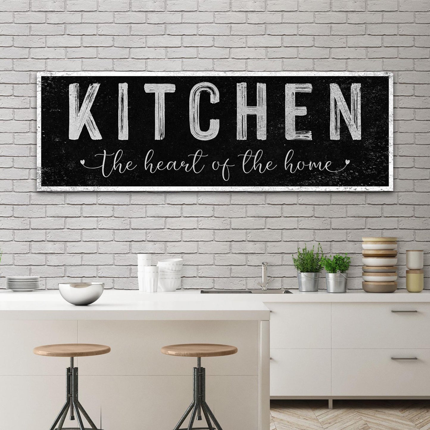 Kitchen Is The Heart Of The Home Sign III