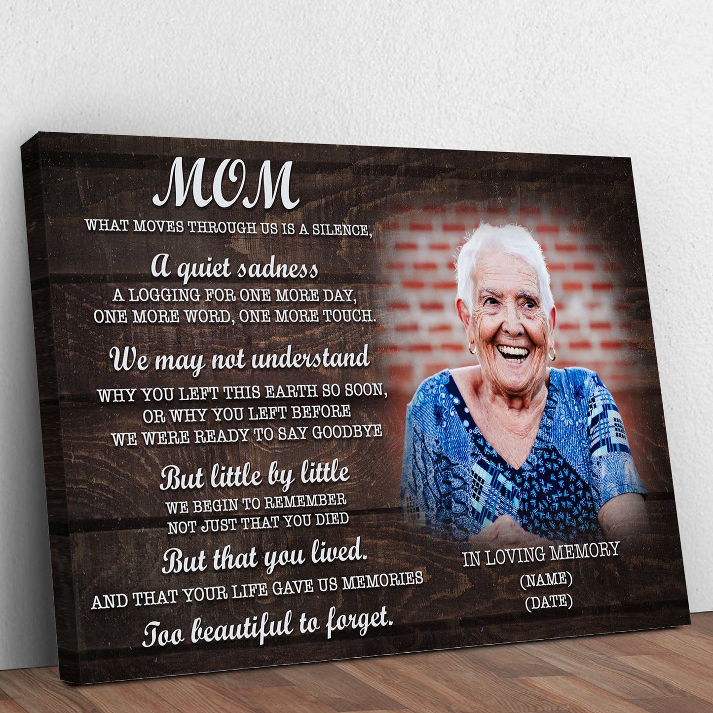 Mom, You're Too Beautiful To Forget Happy Mother's Day Sign