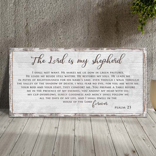 Psalm 23 - The Lord Is My Shepherd Sign III