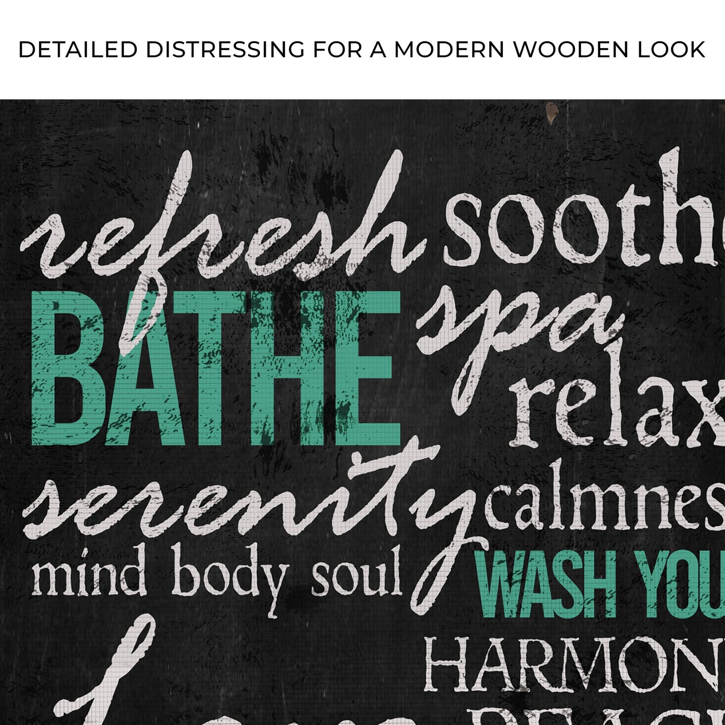 Refresh Soothe Bathe Bathroom Sign