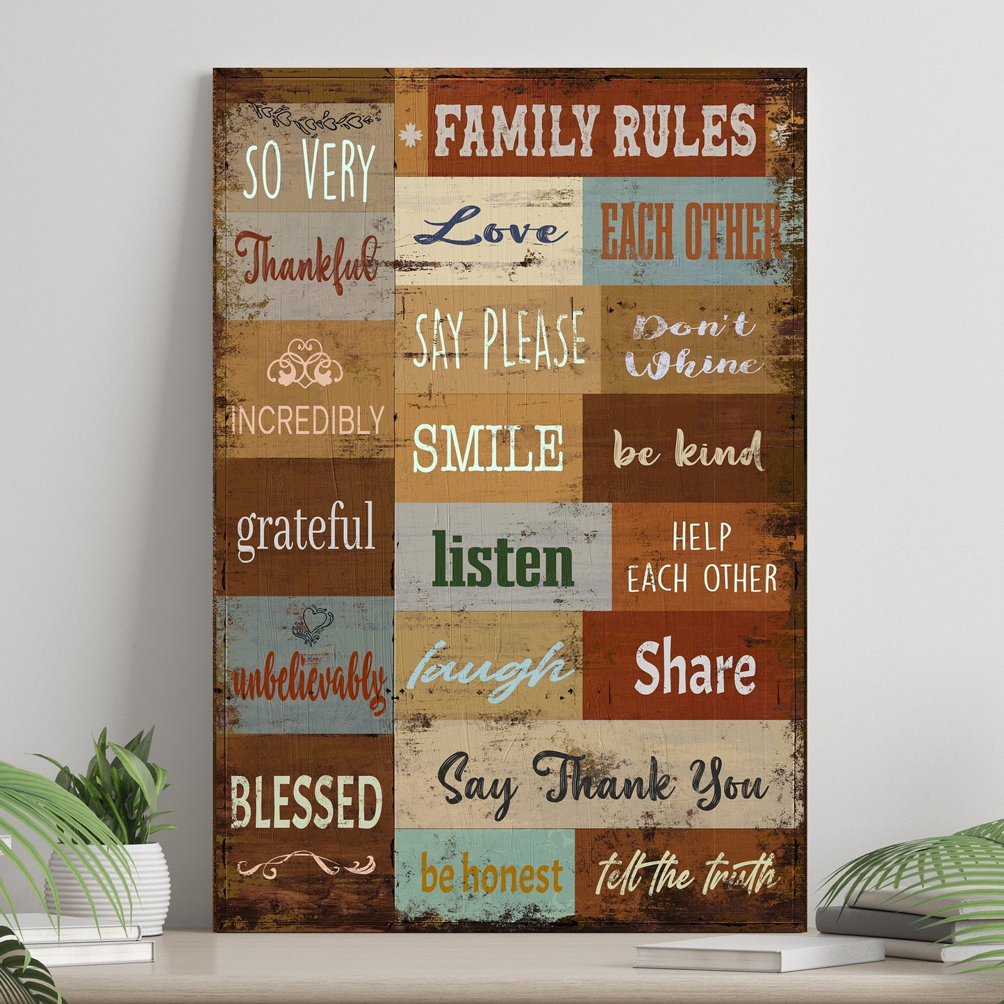 Family Rules Sign