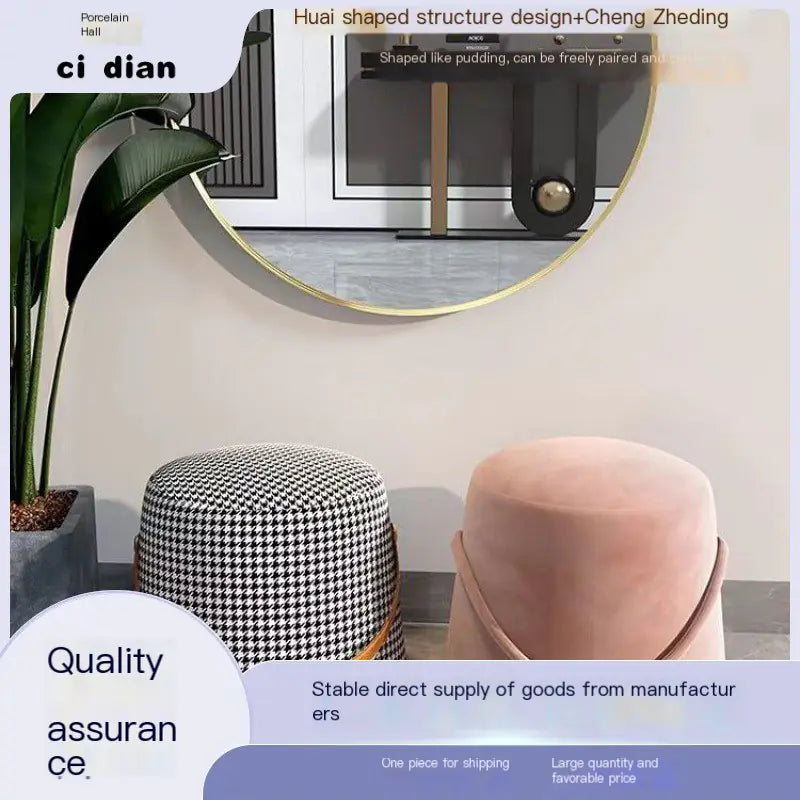 Creative Chair with Houndstooth Design for Living Room