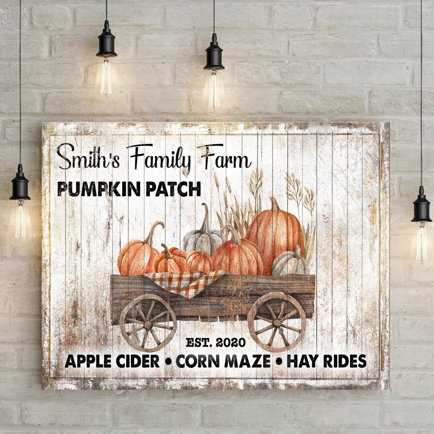 Family Pick Your Own Pumpkin Patch Sign II