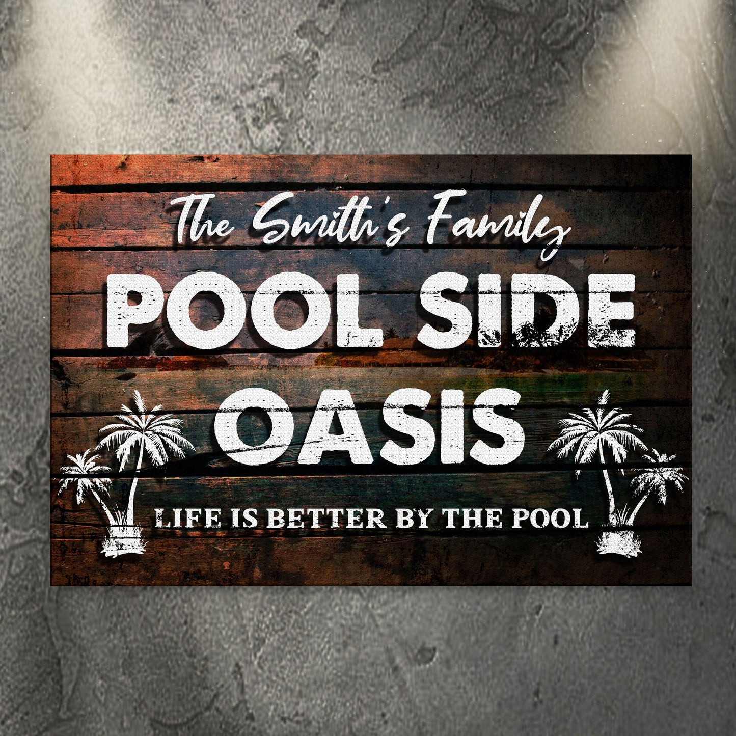 Poolside Oasis Sign