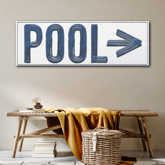 Pool Arrow Sign