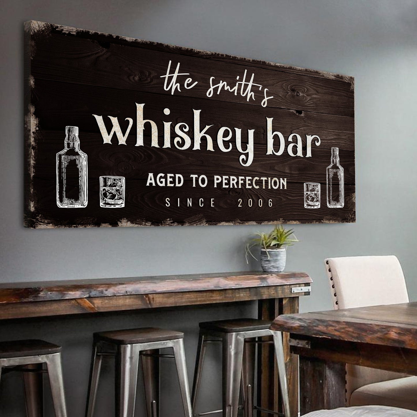 Custom Bar Signs for Home Bar: Perfect Man Cave Wall Decor and Perfect Unique Gift For Husband