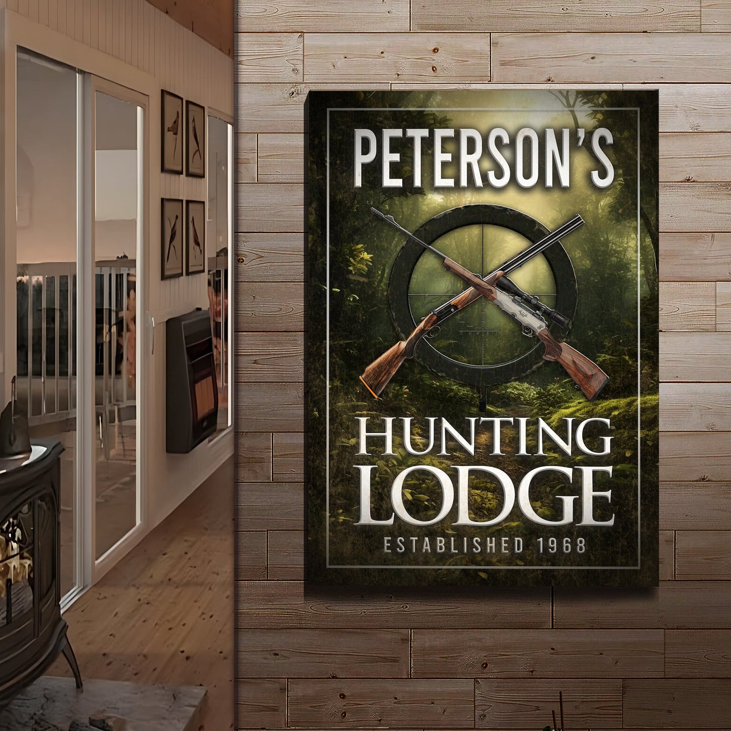 Family Hunting Lodge Sign