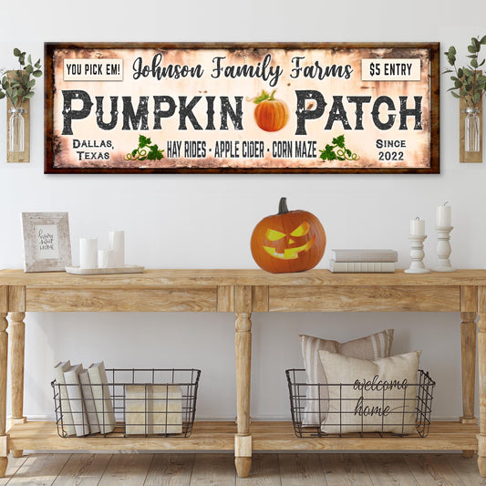 Family Farms Pumpkin Patch Sign