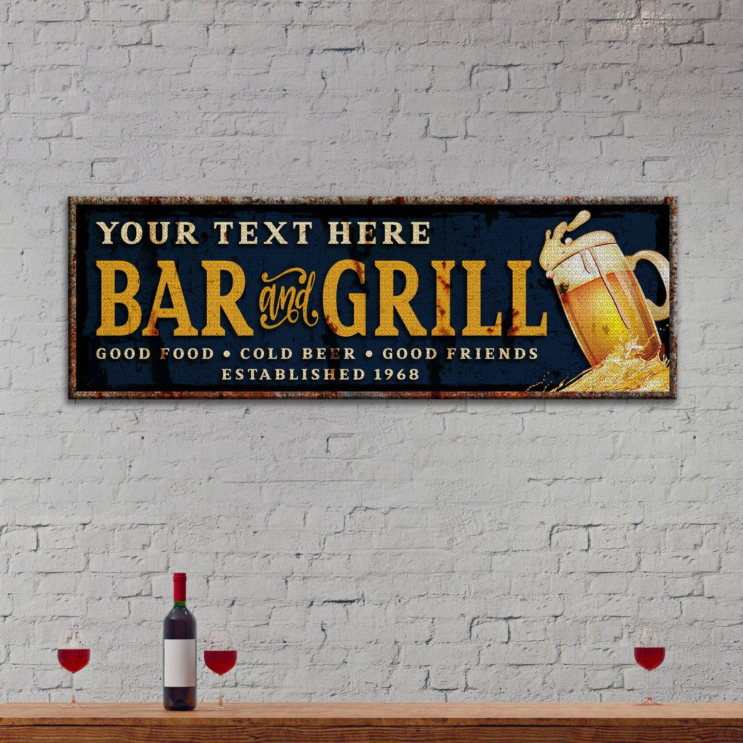 Bar And Grill Sign VI