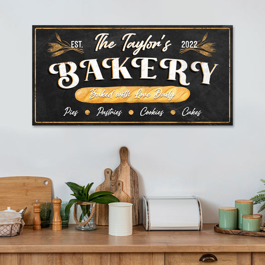 Baked With Love Daily Bakery Sign