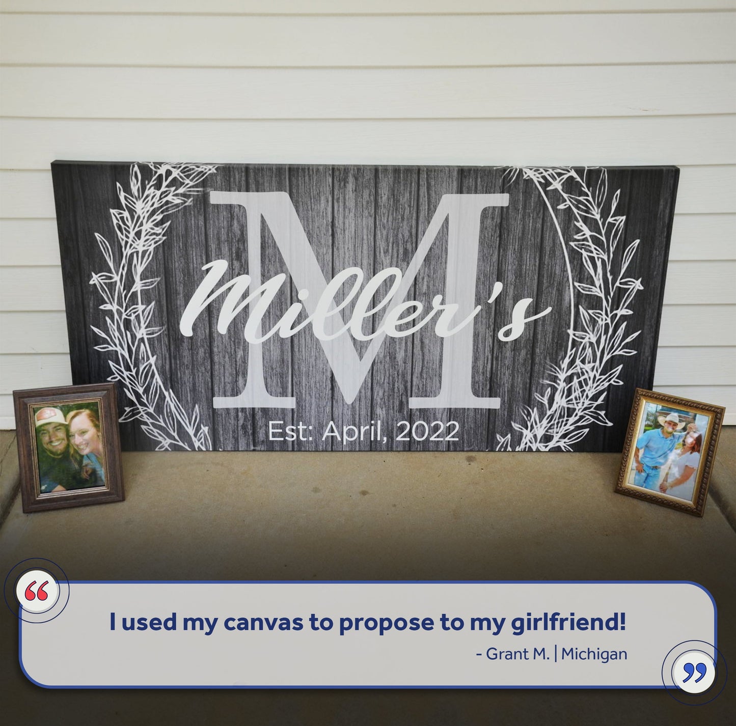 Family Name Sign -  Monogram Sign