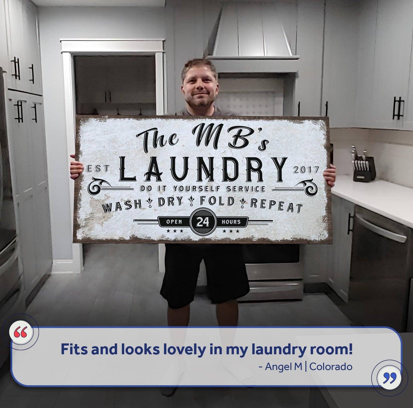 Personalized Laundry Room Sign II