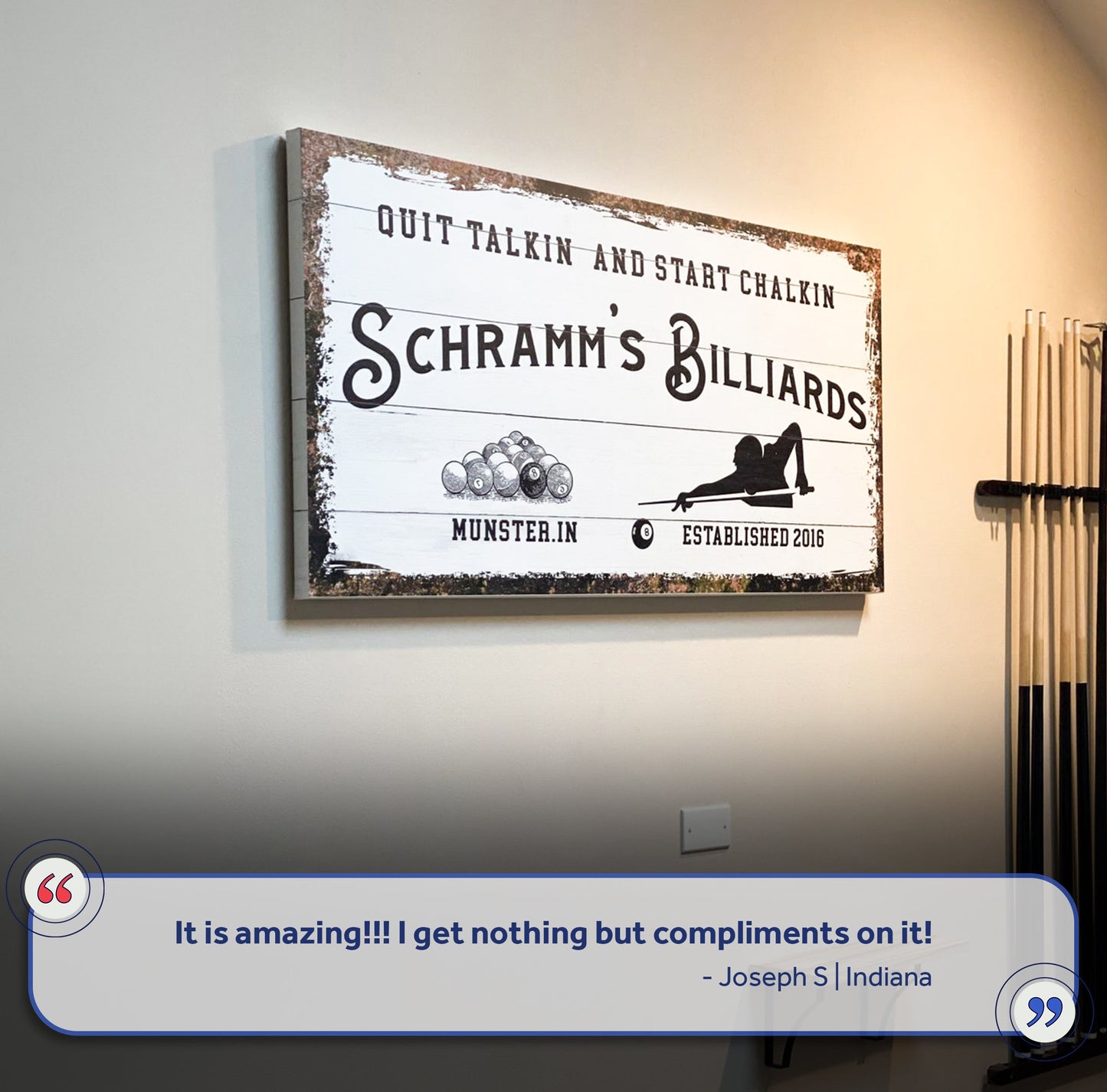Billiards Room Sign II