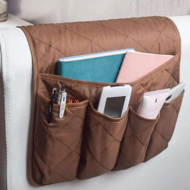 Sofa Armrest Organizer Pouch for Remote Control Storage