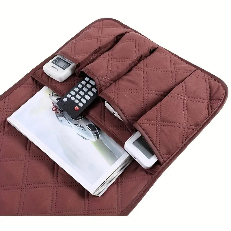 Sofa Armrest Organizer Pouch for Remote Control Storage
