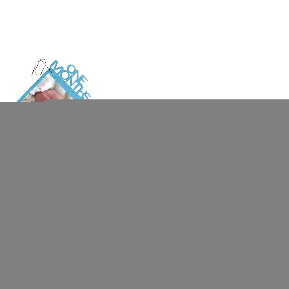 Baby's First Year Photo Wall Decor with Banners and Clips