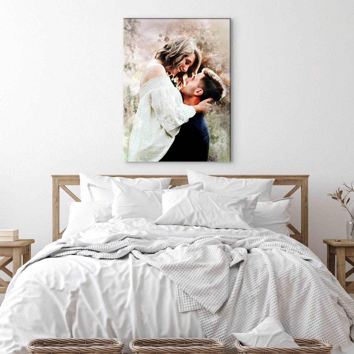 Couple Watercolor Portrait Sign