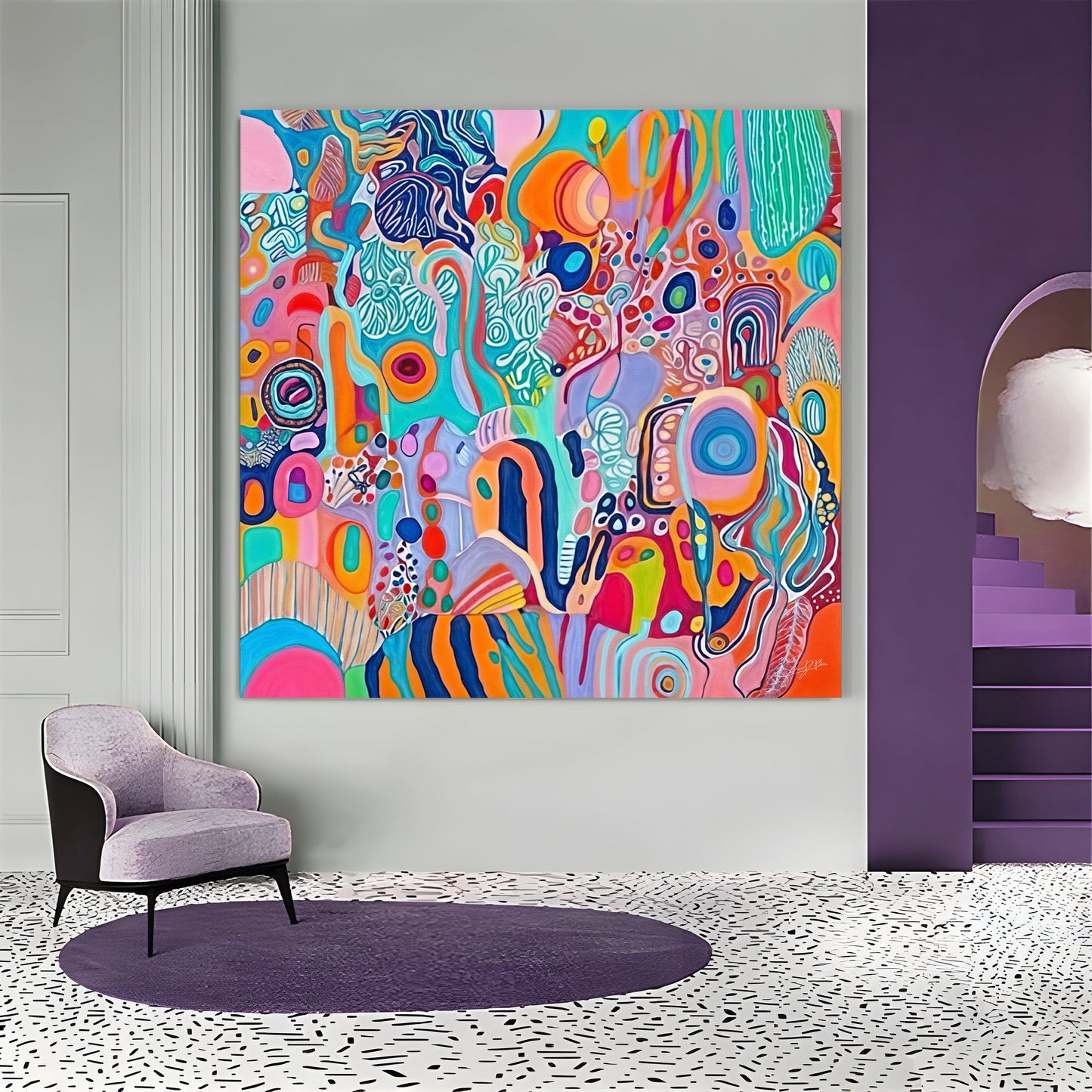 Canvas Print: "Kaleidoscopic Voyage III"