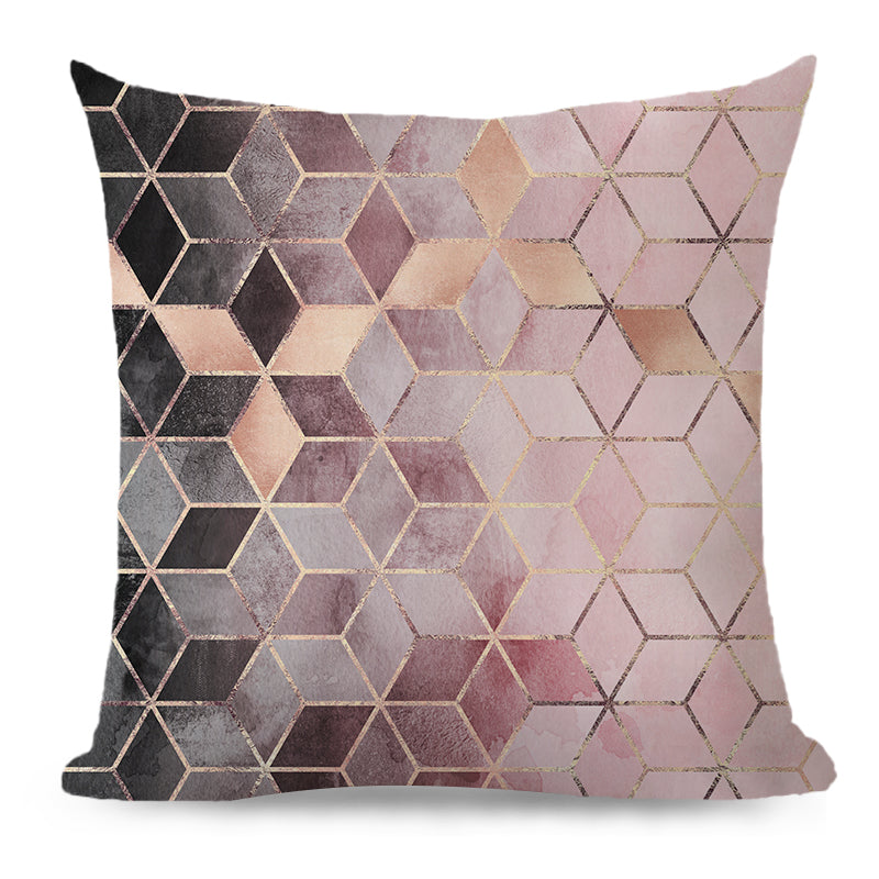 18''x18'' metallic accent geometric throw pillow | 16 designs modern & glam patterns | chic square accent | insert included