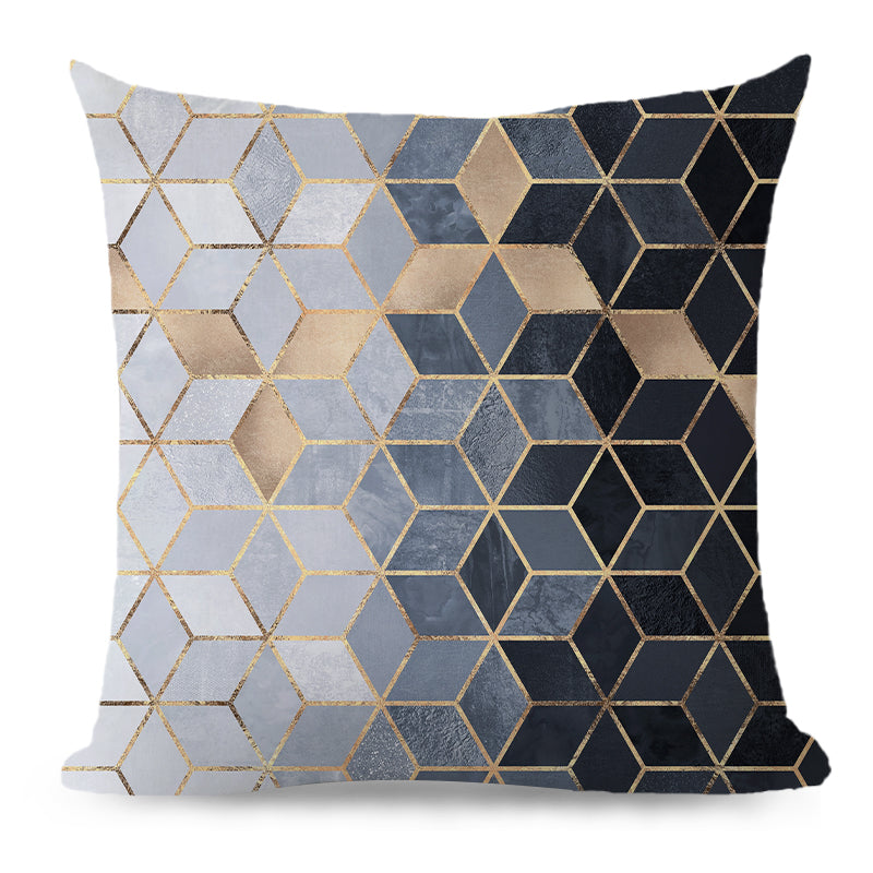 20''x20'' metallic accent geometric throw pillow | 16 designs modern & glam patterns | chic square accent | insert included