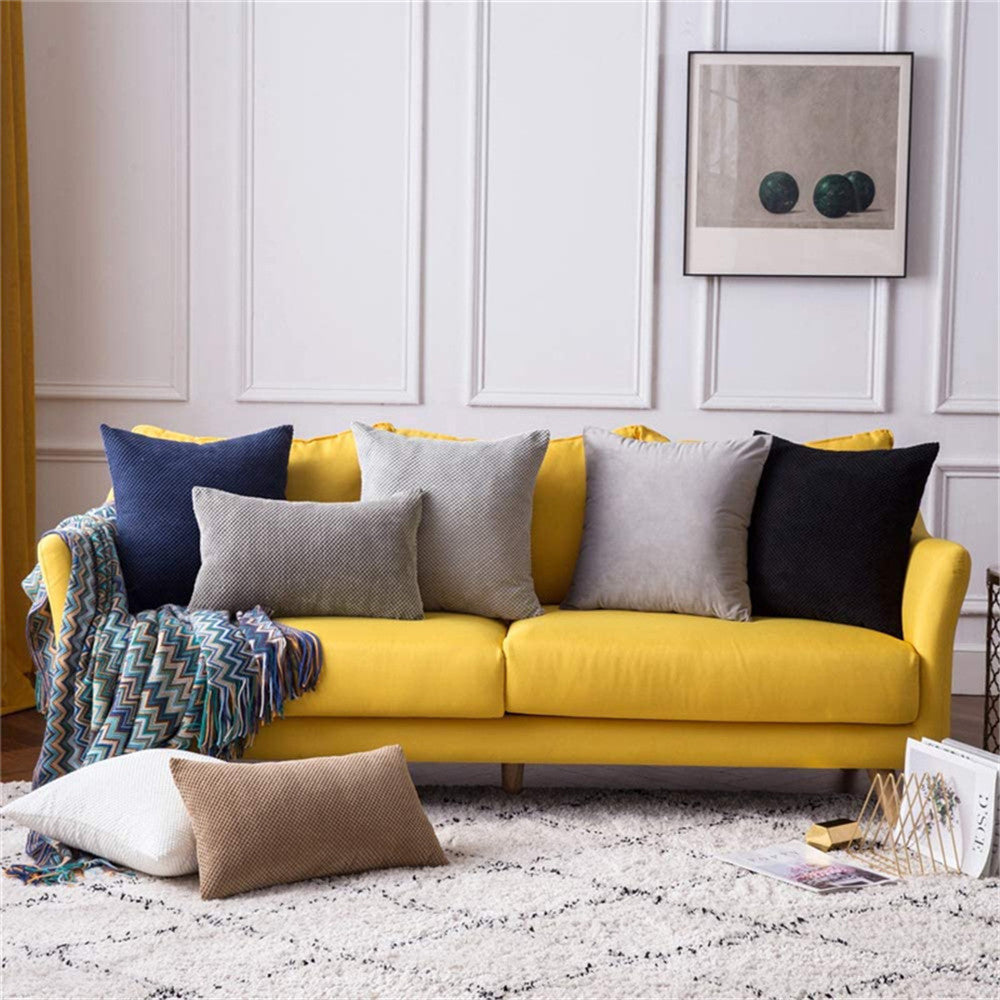 Set of 2 Cross shape Solid Color Pillows (With or Without Inserts) size 18"x18"