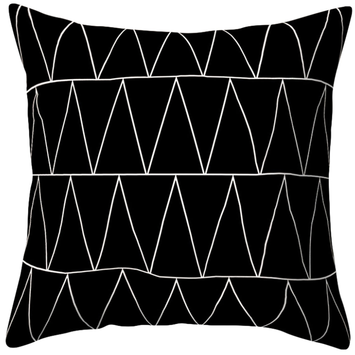 Set of 2 18"x18" square throw pillow geometric images covers only or with inserts